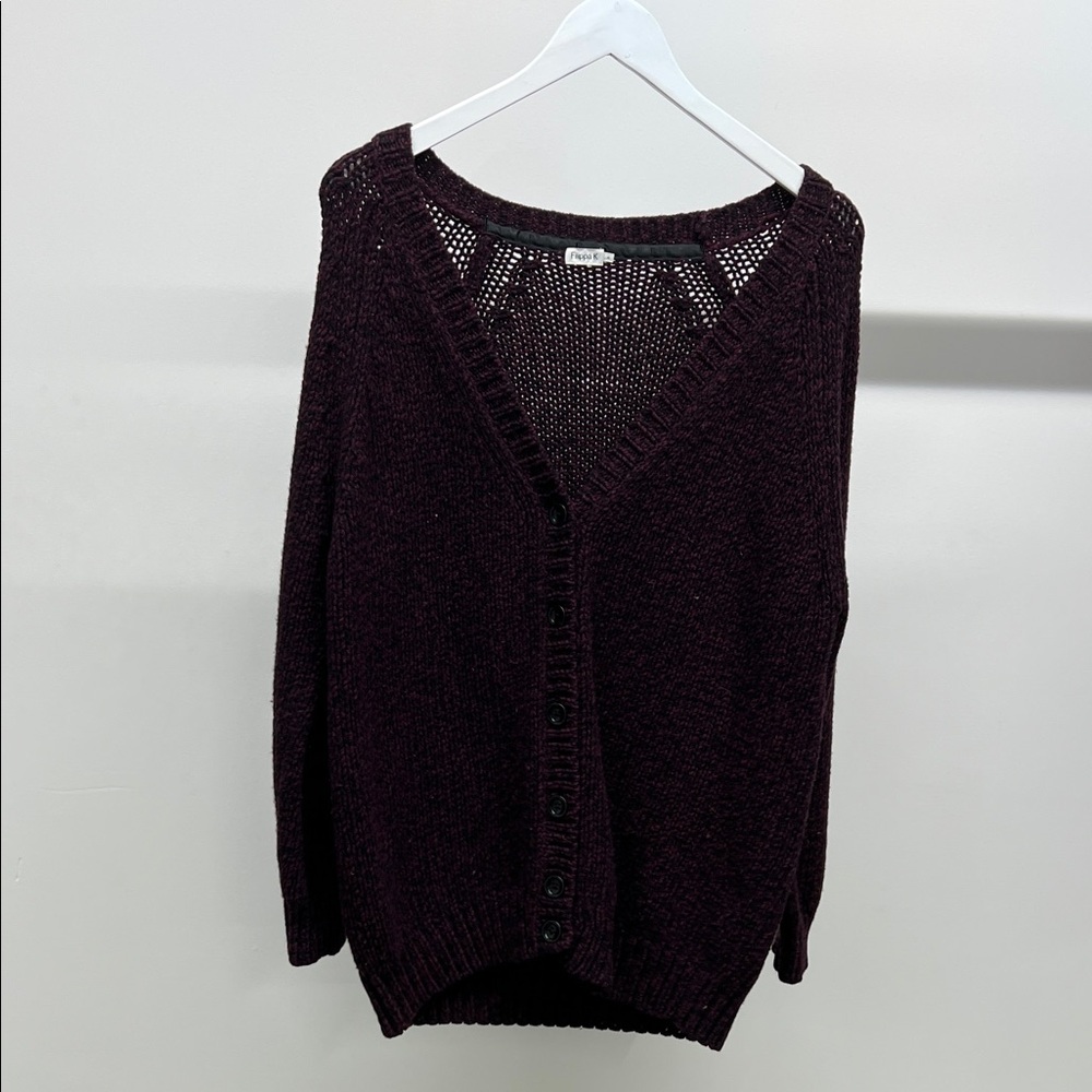 Elegant V-Neck Button-Up Cardigan
